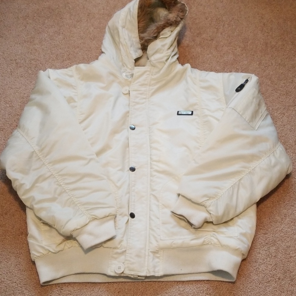 Faux fur puffer jacket